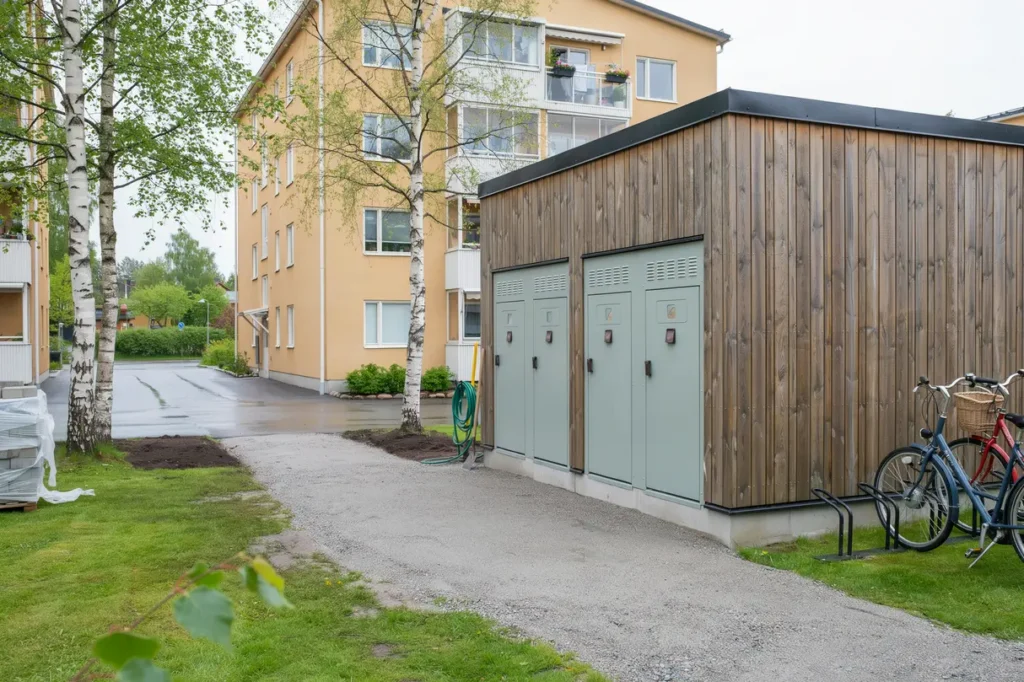 bygga soprum eller milj hus s skapar du en snygg praktisk och h llbar l sning f r fastigheten